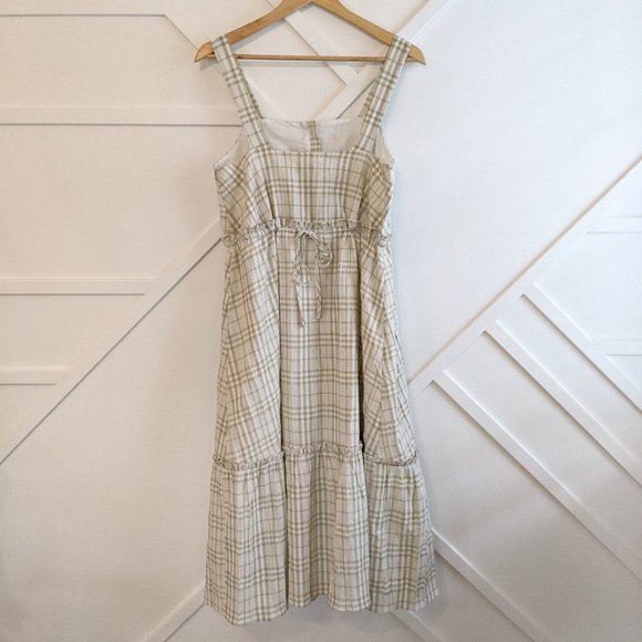 NEW English Factory tiered plaid check sundress - Picture 4 of 9
